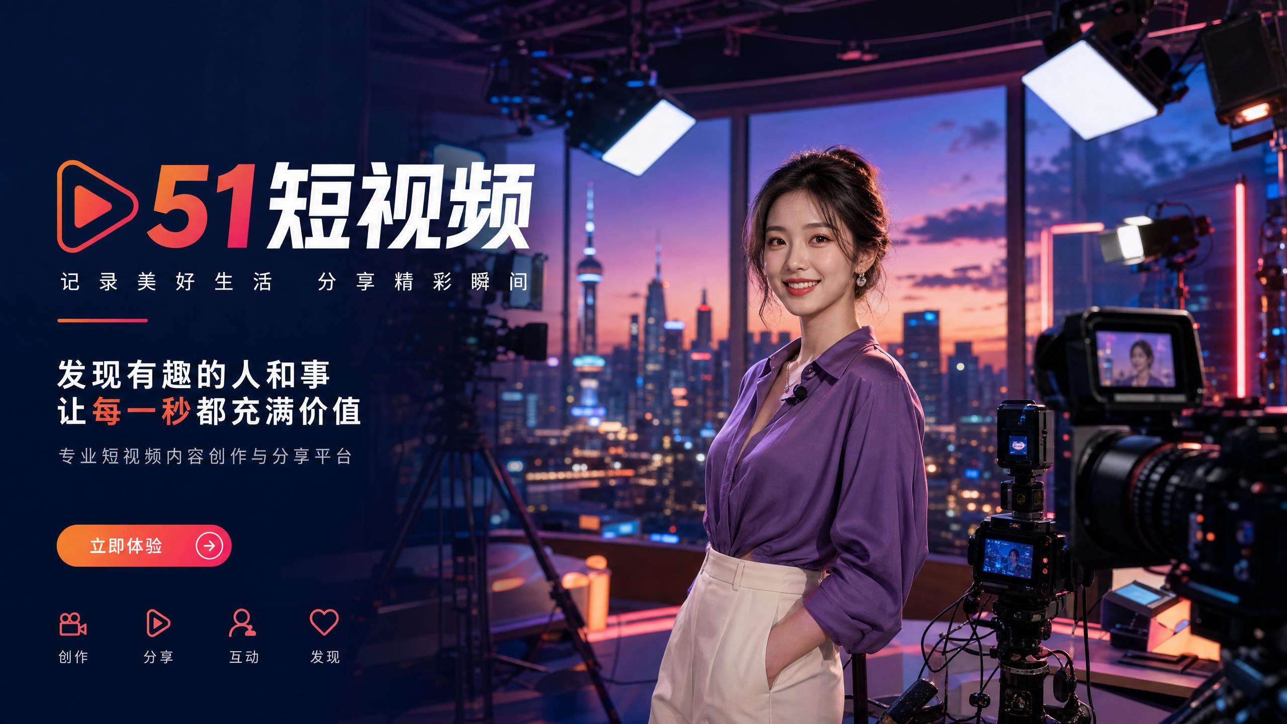 网红主播-影视传媒公司品牌形象