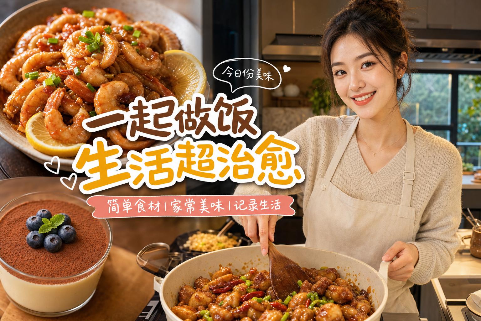 网红主播-生活技巧教程一起做饭治愈生活传媒